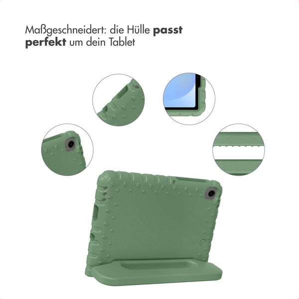 imoshion Schutzhülle mit Handgriff kindersicher Samsung Galaxy Tab A11 / A9 8.7 Zoll - Olive Green