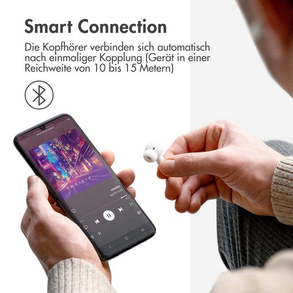 imoshion Aura Pro Kabellose In-Ear-Kopfhörer - Aktive Geräuschunterdrückung (ANC) - Weiß