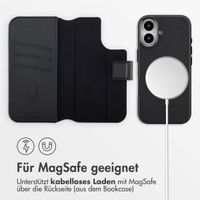 Accezz 2-in-1 Klapphülle aus Leder mit MagSafe Apple iPhone 17 - Onyx Black