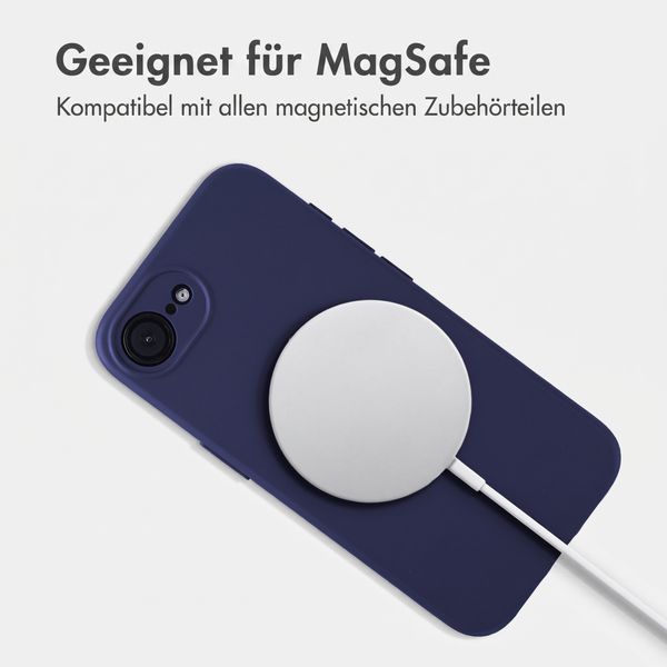 Accezz Grip Backcover mit MagSafe Apple iPhone 17e / 16e - Dunkelblau