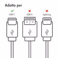 imoshion Braided USB-C-zu-USB-C Kabel- 2 Meter - Schwarz