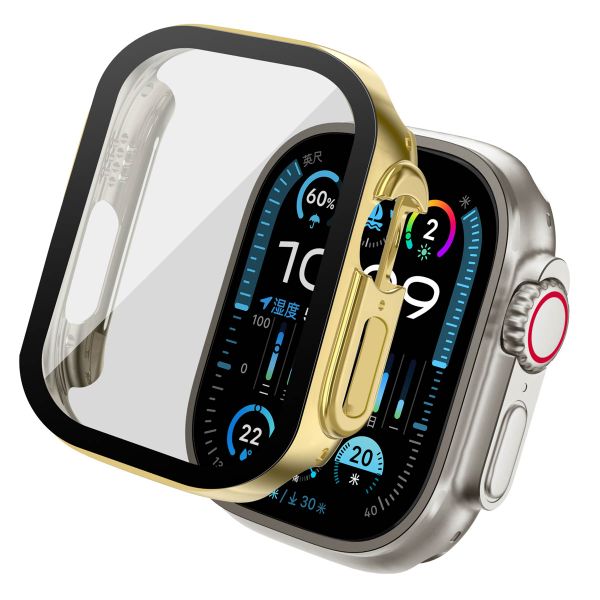 imoshion Full Cover glänzendes Hard Case für die Apple Watch Ultra / Ultra 2 – 49 mm – Gold