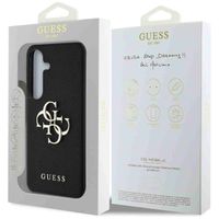 Guess 4G Metal Logo Saffiano Backcover für das Samsung Galaxy S25 Plus - Black