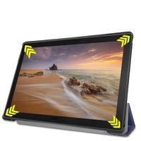 imoshion Trifold Klapphülle für das Lenovo Tab E10 - Dunkelblau