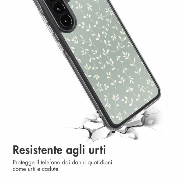 imoshion Design Hülle Samsung Galaxy A36 - Smoke Green Flowers