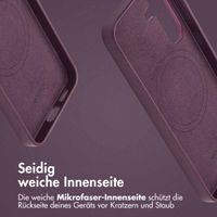 Accezz MagSafe Leather Backcover für das Samsung Galaxy S25 - Heath Purple