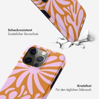 Selencia Vivid Tough Back Cover für das iPhone 15 Pro - Modern Bloom Pink