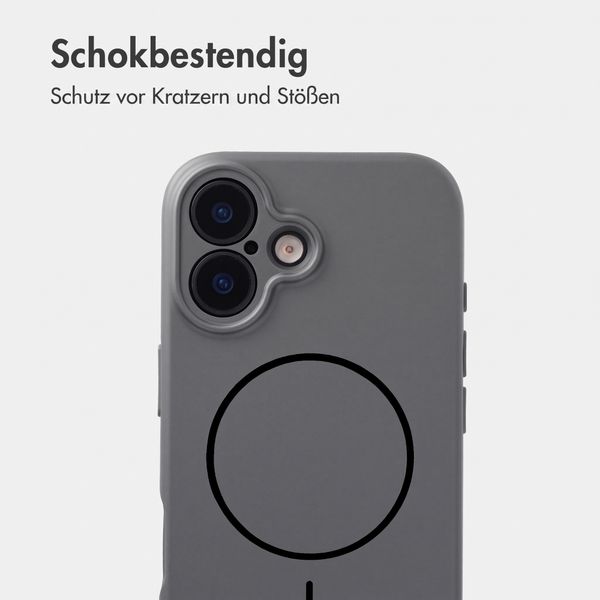 Accezz Grip Backcover mit MagSafe Apple iPhone 16 - Grau