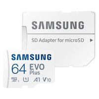 Samsung EVO Plus microSD 2024 - 64GB - Inklusive SD-Adapter - UHS-I/U3/Full HD/4K UHD