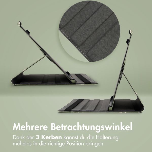 imoshion 360° drehbare Design Klapphülle Samsung Galaxy Tab S10 Ultra / Tab S9 Ultra - Green Flowers