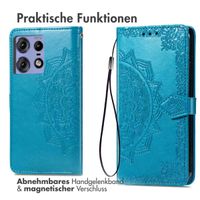 imoshion Mandala Klapphülle Motorola Edge 50 Pro - Türkis