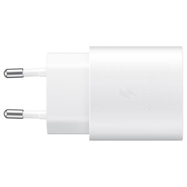 Samsung Original Powerbank-Bundle | Samsung Galaxy Akku-Pack 10.000 mAh - 2x USB-C - Beige + Samsung 25 Watt USB-C Adapter - Weiß