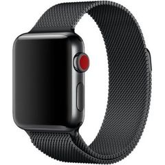 WiWu Milanaise-Armband für die Apple Watch Series 1 bis 9 / SE (38/40/41 mm) | Series 10 (42 mm) - Schwarz