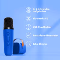 imoshion Kids Karaoke-Set - Lautsprecher und Mikrofon - Cobalt Blue