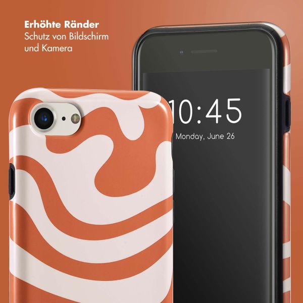 Selencia Vivid Tough Back Cover für das iPhone SE (2022 / 2020) / 8 / 7 / 6(s) - Dream Swirl Orange