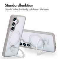 Accezz Ring Stand Backcover mit MagSafe für das Samsung Galaxy S25 Plus - Grey