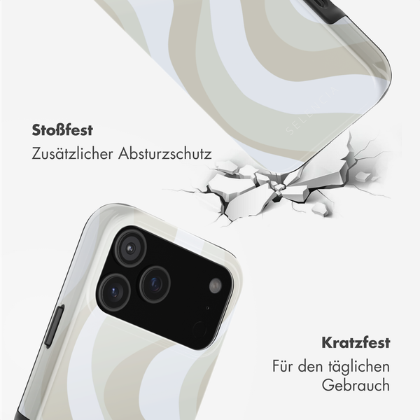 Selencia Vivid Rückabdeckung mit MagSafe Apple iPhone 17 Pro Max - Desert Waves Beige