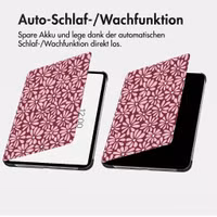 imoshion Design Trifold Klaphülle Samsung Galaxy Tab S9 11.0 Zoll / S10 Lite / S10 FE / S9 FE 10.9 Zoll - Bloom Love Blush
