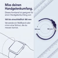 imoshion Silikon Sport⁺ Armband für  Apple Watch | 44/45/46/49 mm - Größe S/M - Black / Grey