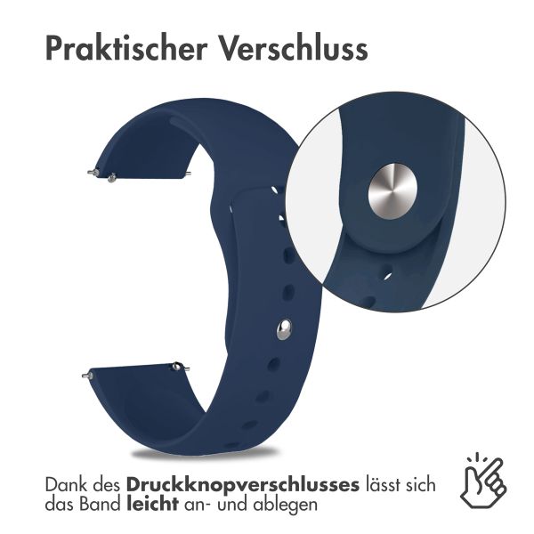 imoshion Silikonband Sport - 18-mm-Universalanschluss - Dunkelblau