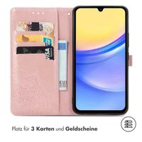 imoshion Mandala Klapphülle für das Samsung Galaxy A15 (5G/4G) - Rose Gold