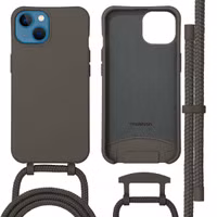 imoshion Color Backcover mit abtrennbarem Band MagSafe für das Apple iPhone 13 - Black Coffee
