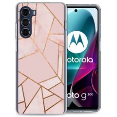 imoshion Design Hülle für das Motorola Moto G200 - Pink Graphic