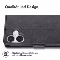 imoshion Luxuriöse Klapphülle Apple iPhone 17 - Schwarz