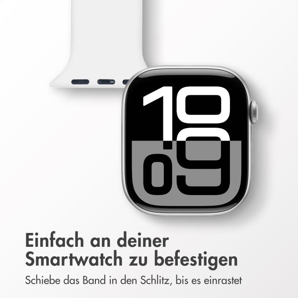 imoshion Pflegekräfte Silikonarmband für das  Apple Watch Series 1 t/m 11 / SE / Ultra (44/45/46/49 mm) - Weiß