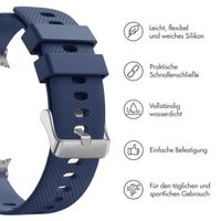 imoshion Flexibles Silikonarmband für das Samsung Galaxy Watch 8 (Classic) - 40 / 44 / 46mm - Dunkelblau