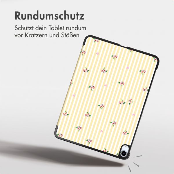 imoshion Design Trifold Klaphülle Apple iPad Air 11 Zoll (2026) M4 / (2025) M3 / (2024) M2 / Air 5 (2022) / Air 4 (2020) - Garden Stripes