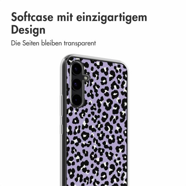 imoshion Design Hülle Samsung Galaxy A34 (5G) - Leopard Lilac