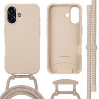 imoshion Color Backcover mit abtrennbarem Band MagSafe für das Apple iPhone 16 - Nude