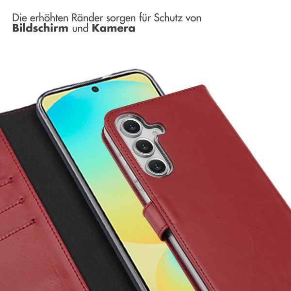 Selencia Echtleder Klapphülle Samsung Galaxy S25 FE - Rot