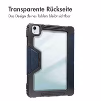 Accezz Rugged Trifold Klapphülle Apple iPad Air 11 Zoll (2025) M3 / (2024) M2 / Air 5 (2022) / Air 4 (2020) - Dunkelblau