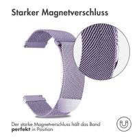 imoshion Mailändische Magnetarmband - 20-mm-Universalanschluss - Größe S - Violett