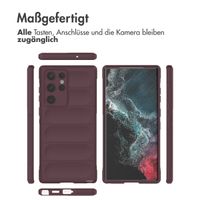 imoshion EasyGrip Backcover Samsung Galaxy S22 Ultra - Aubergine