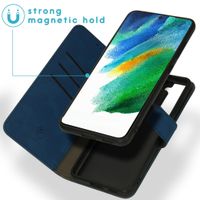 imoshion Entfernbare 2-1 Luxus Klapphülle Samsung Galaxy S21 FE - Blau