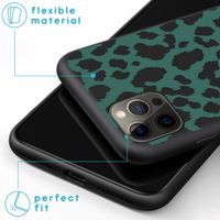 imoshion Design Hülle iPhone 12 Pro Max - Leopard - Grün / Schwarz