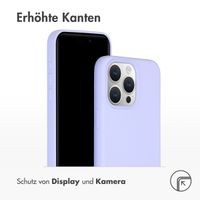 Accezz Liquid Silikoncase für das iPhone 15 Pro Max - Violett