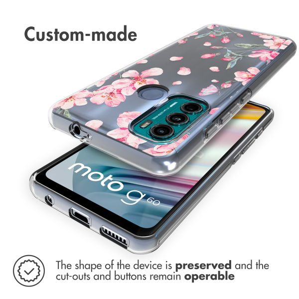 imoshion Design Hülle für das Motorola Moto G60 - Blossom Watercolor