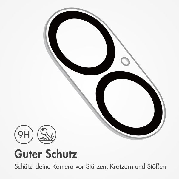 imoshion Kameraprotektor aus Glas 2er-Pack für das Apple iPhone 16 / 16 Plus - Schwarz
