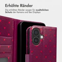 imoshion Design Klapphülle Apple iPhone 16 - Crush Check Coral Dust