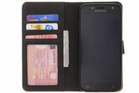 Luxus Schlangen TPU Klapphülle Silber Samsung Galaxy J5 (2017) - Schwarz