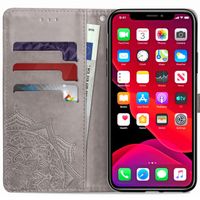 Mandala Klapphülle Grau Apple iPhone 11