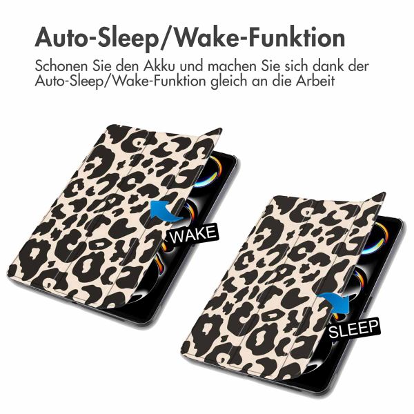 imoshion Design Trifold Klaphülle Apple iPad Pro 11 (2024) M4 - Leopard