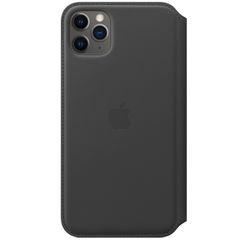 Apple Leather Folio Klapphülle Schwarz für das Apple iPhone 11 Pro Max