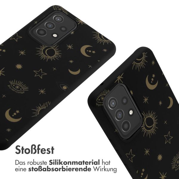 imoshion Silikonhülle design mit Band für das Samsung Galaxy A53 - Sky Black