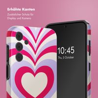 Selencia Vivid Back Cover Samsung Galaxy A15 (5G) - Double Hearts Rubine Red Lilac