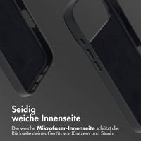 Accezz MagSafe Leather Backcover Apple iPhone 17 Pro - Onyx Black